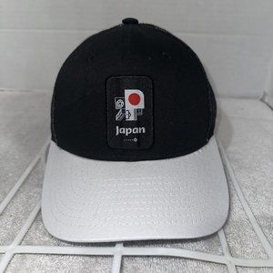 Japan FIFA WC World Cup 2022 Soccer Official Trucker Mesh Hat Curved Brim Black